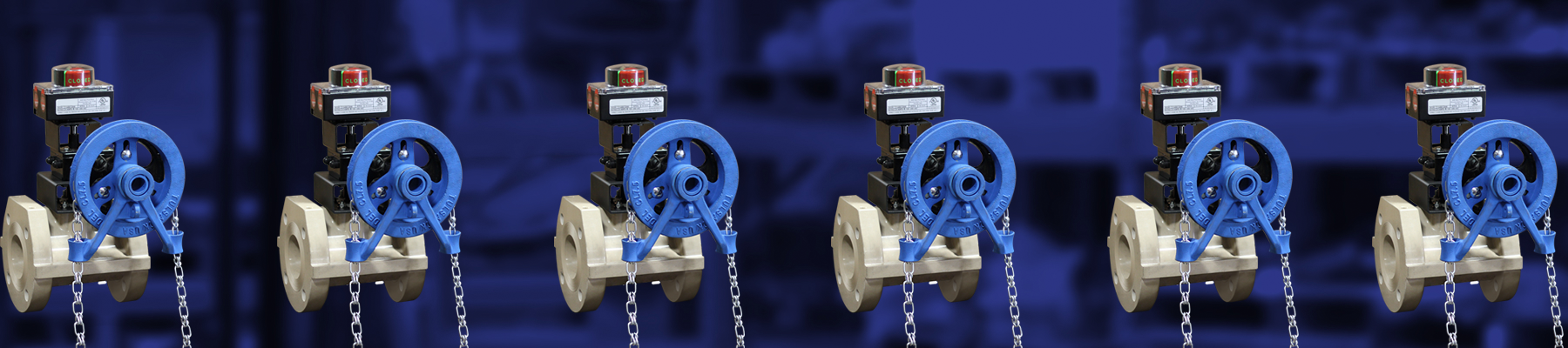 Chain Wheel Operated Ball Valve w/ Limit Switch